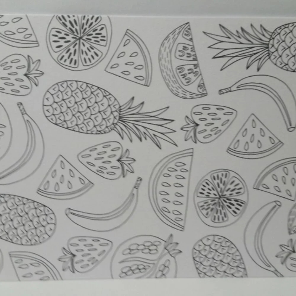 Adult Coloring Stationary Set Post Cards Notepads 8 Packs Flowers Animals Shells